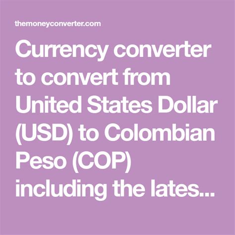 convert colombian pesos to dollars calculator